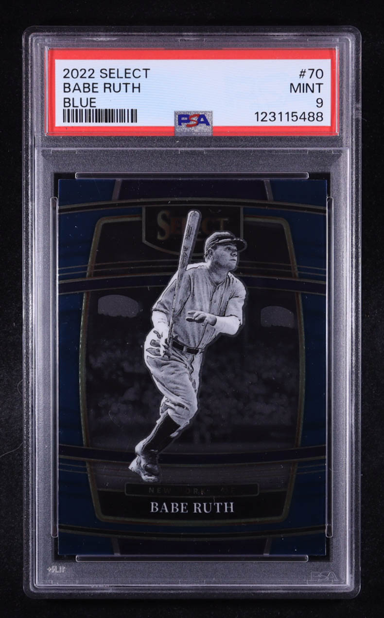 Babe Ruth 2022 Select Blue #70 (PSA 9) at PristineAuction.com Babe Ruth 2022 Select Blue #70 (PSA 9) at PristineAuction.com