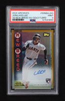 Jung Hoo Lee 2024 Archives '99 New Breed Gold Autograph #99NBA-JHO RC #27/50 (PSA 9) at PristineAuction.com