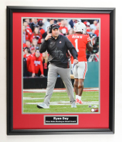 Ryan Day Signed Ohio State Buckeyes Custom Framed Photo Display (Beckett) at PristineAuction.com