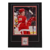 Nate Danielson Signed Red Wings 12x16 Custom Matted Cut Display (JSA) at PristineAuction.com