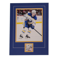 Bowen Byram Signed Sabres 12x16 Custom Matted Cut Display (JSA) at PristineAuction.com
