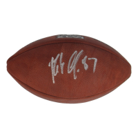 Rob Gronkowski Signed "The Duke" NFL Super Bowl XLVI Logo Football (JSA) at PristineAuction.com