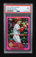 Shohei Ohtani 2023 Topps Chrome Pink Refractor #17 (PSA 9) at PristineAuction.com