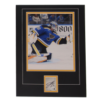 Joel Hofer Signed Blues 12x16 Custom Matted Cut Display (JSA) at PristineAuction.com