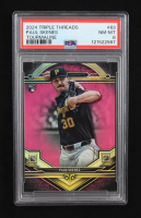Paul Skenes 2024 Topps Triple Threads Tourmaline #63 RC #086/125 (PSA 8) at PristineAuction.com