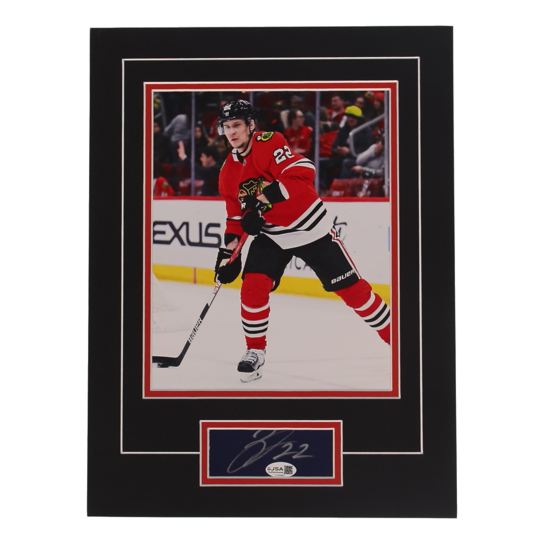 Nikita Zaitsev Signed Blackhawks 12x16 Custom Matted Cut Display (JSA) at PristineAuction.com Nikita Zaitsev Signed Blackhawks 12x16 Custom Matted Cut Display (JSA) at PristineAuction.com