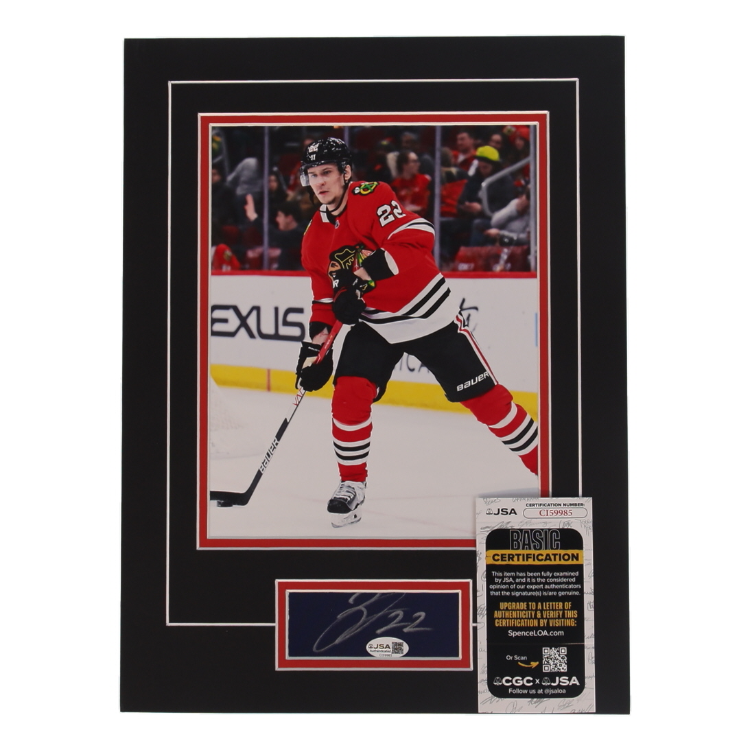 Nikita Zaitsev Signed Blackhawks 12x16 Custom Matted Cut Display (JSA) at PristineAuction.com Nikita Zaitsev Signed Blackhawks 12x16 Custom Matted Cut Display (JSA) at PristineAuction.com