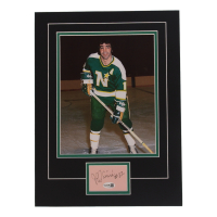 J. P. Parise Signed North Stars 12x16 Custom Matted Cut Display (JSA) at PristineAuction.com