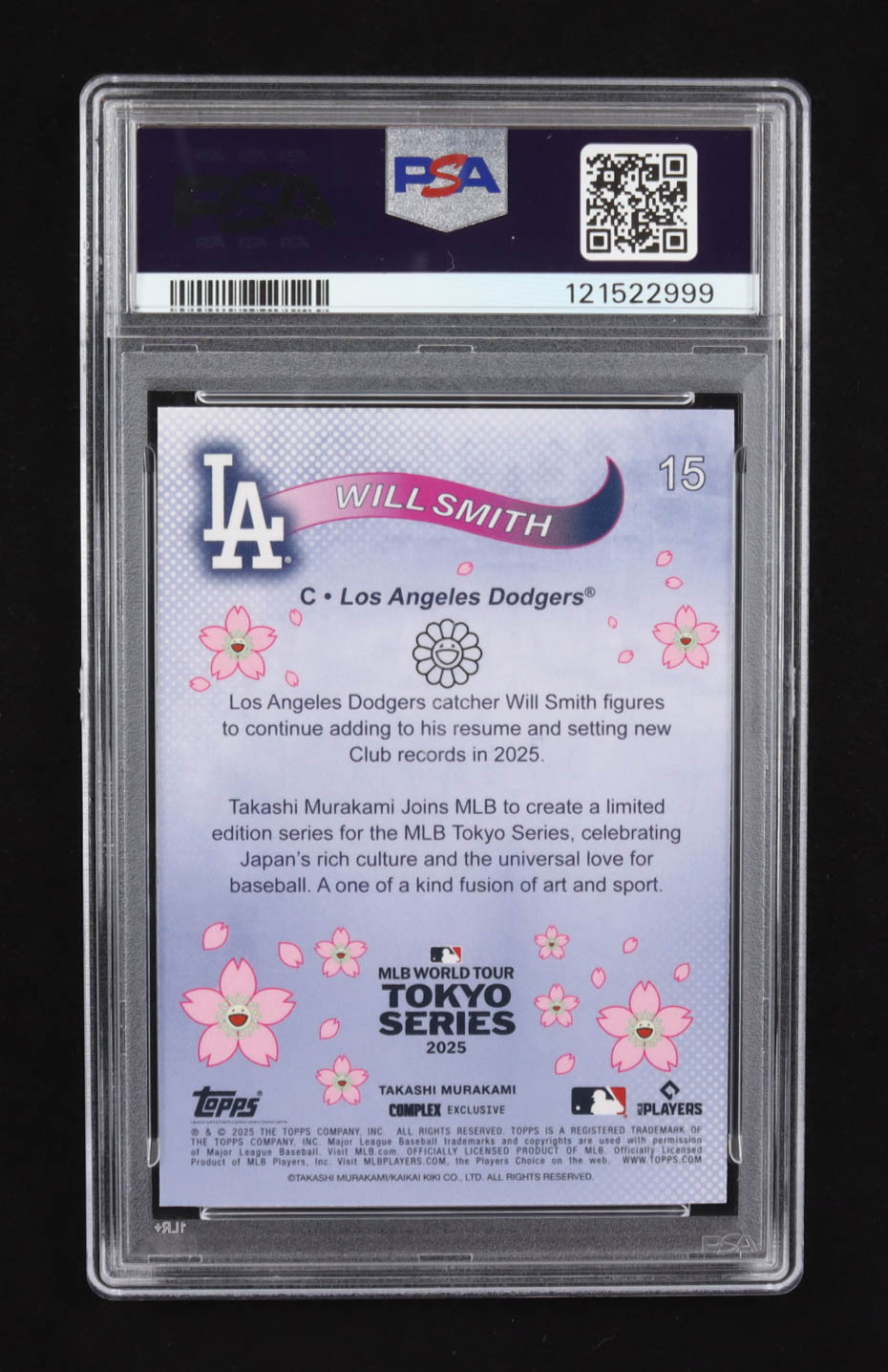 Will Smith 2025 Topps Murakami Tokyo Series #15 (PSA 10) at PristineAuction.com Will Smith 2025 Topps Murakami Tokyo Series #15 (PSA 10) at PristineAuction.com