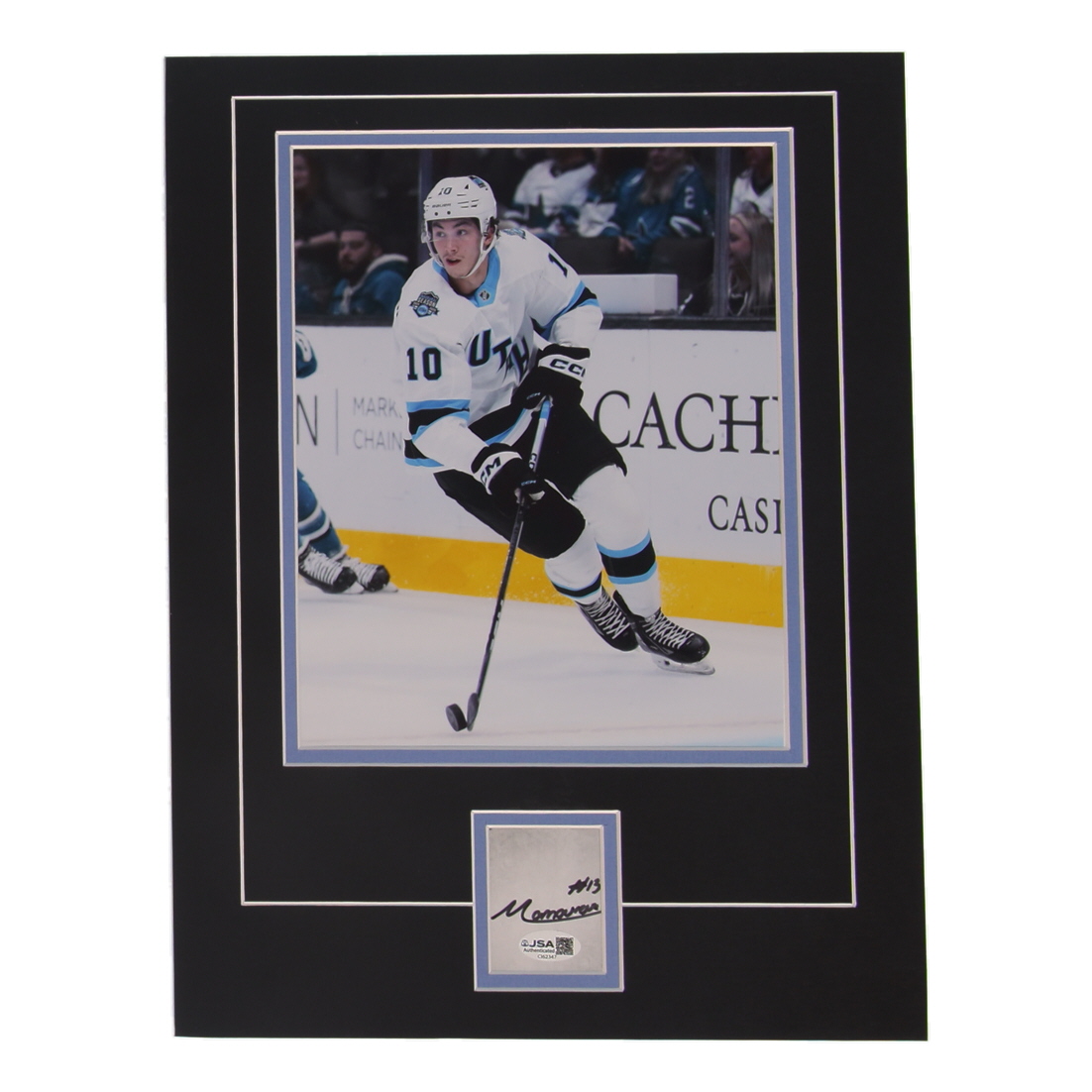 Maveric Lamoureux Signed Mammoth 12x16 Custom Matted Cut Display (JSA) at PristineAuction.com Maveric Lamoureux Signed Mammoth 12x16 Custom Matted Cut Display (JSA) at PristineAuction.com