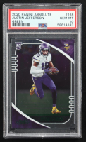 Justin Jefferson 2020 Absolute Green #168 RC (PSA 10) at PristineAuction.com