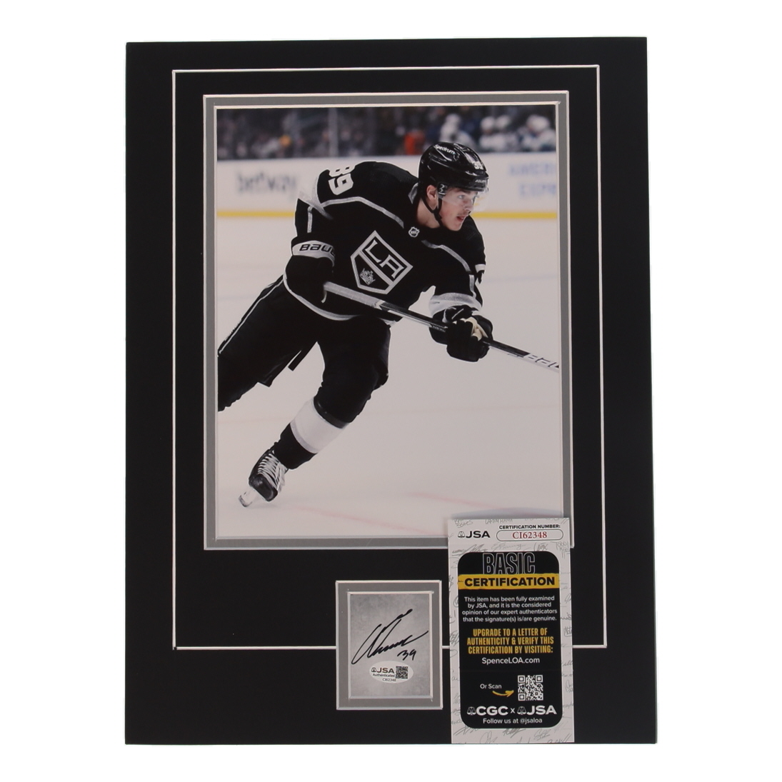 Alex Turcotte Signed Kings 12x16 Custom Matted Cut Display (JSA) at PristineAuction.com Alex Turcotte Signed Kings 12x16 Custom Matted Cut Display (JSA) at PristineAuction.com