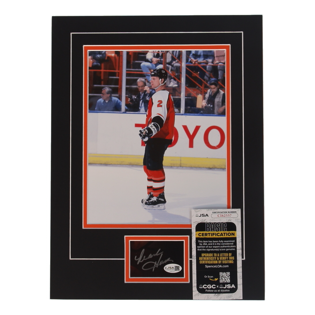 Mark Howe Signed Flyers 12x16 Custom Matted Cut Display (JSA) at PristineAuction.com Mark Howe Signed Flyers 12x16 Custom Matted Cut Display (JSA) at PristineAuction.com