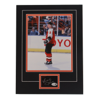 Mark Howe Signed Flyers 12x16 Custom Matted Cut Display (JSA) at PristineAuction.com