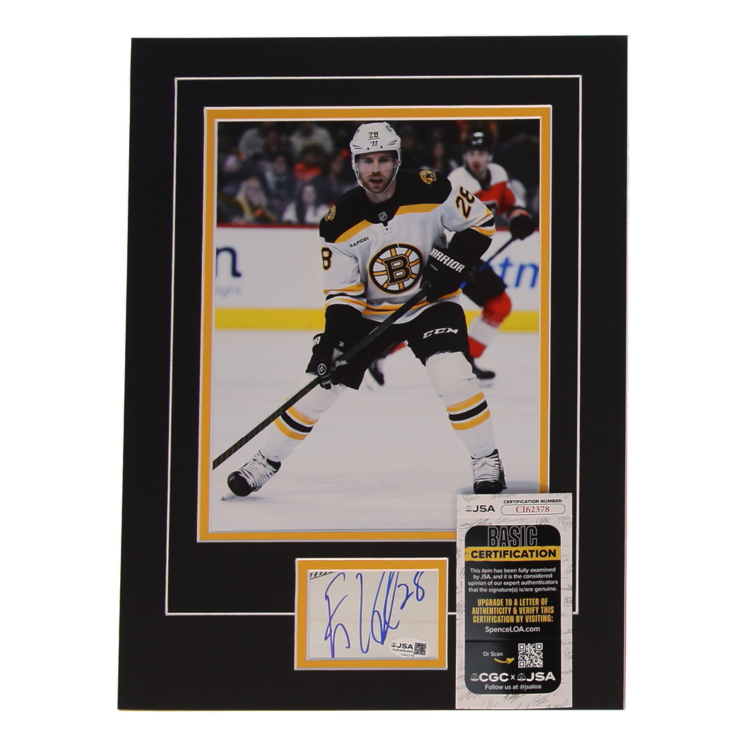 Elias Lindholm Signed Bruins 12x16 Custom Matted Cut Display (JSA) at PristineAuction.com Elias Lindholm Signed Bruins 12x16 Custom Matted Cut Display (JSA) at PristineAuction.com