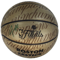 Jrue Holiday Signed 2024 Official Finals Celtics NBA World Champions Logo Basketball (Fanatics) at PristineAuction.com