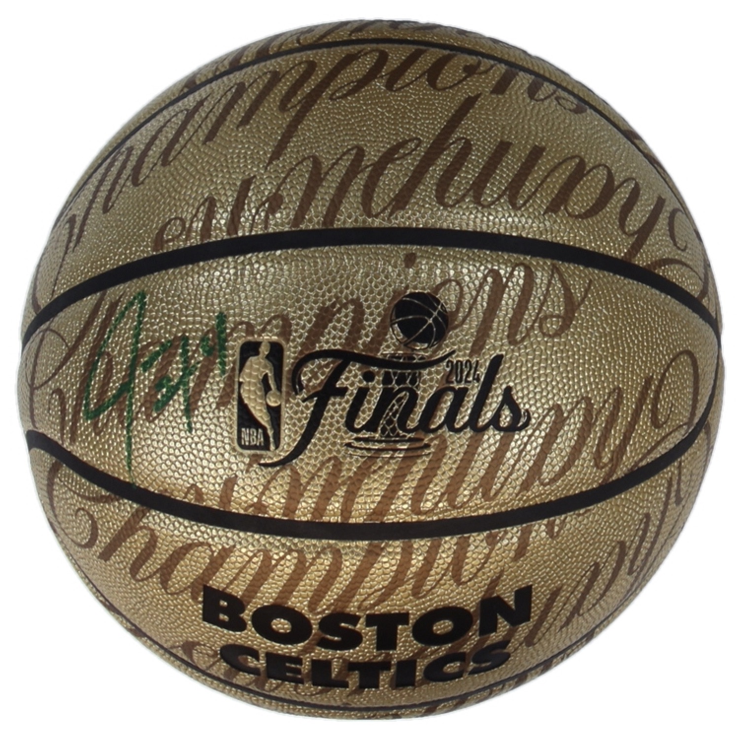 Jrue Holiday Signed 2024 Official Finals Celtics NBA World Champions Logo Basketball (Fanatics) at PristineAuction.com Jrue Holiday Signed 2024 Official Finals Celtics NBA World Champions Logo Basketball (Fanatics) at PristineAuction.com