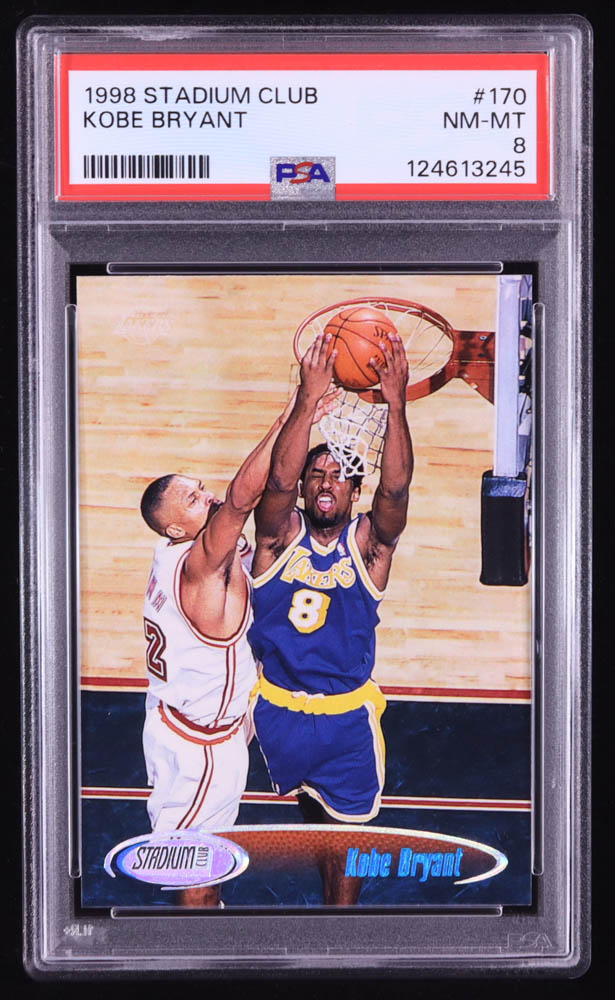 Kobe Bryant 1998-99 Stadium Club #170 (PSA 8) at PristineAuction.com Kobe Bryant 1998-99 Stadium Club #170 (PSA 8) at PristineAuction.com