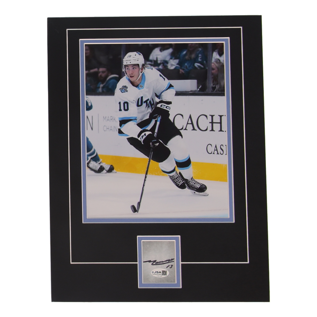 Maveric Lamoureux Signed Mammoth 12x16 Custom Matted Cut Display (JSA) at PristineAuction.com Maveric Lamoureux Signed Mammoth 12x16 Custom Matted Cut Display (JSA) at PristineAuction.com