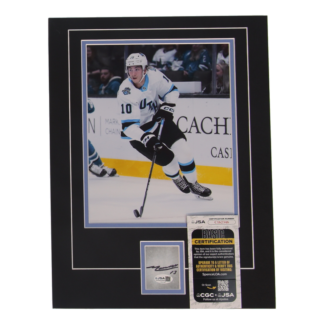 Maveric Lamoureux Signed Mammoth 12x16 Custom Matted Cut Display (JSA) at PristineAuction.com Maveric Lamoureux Signed Mammoth 12x16 Custom Matted Cut Display (JSA) at PristineAuction.com