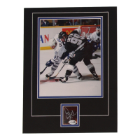 Doug Gilmour Signed Maple Leafs 12x16 Custom Matted Cut Display (JSA) at PristineAuction.com
