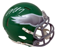 Michael Vick Signed Eagles Throwback Speed Mini Helmet (Beckett) at PristineAuction.com
