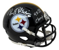 Rocky Bleier Signed Steelers Speed Mini Helmet  Inscribed "4x SB Champs" (Beckett) at PristineAuction.com