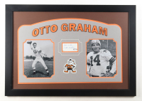 Otto Graham Signed Browns Custom Framed Cut Display Inscribed "Best Wishes" (JSA) at PristineAuction.com