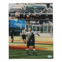 Frank "The Tank" Fleming Signed 8x10 Photo (Leaf) at PristineAuction.com