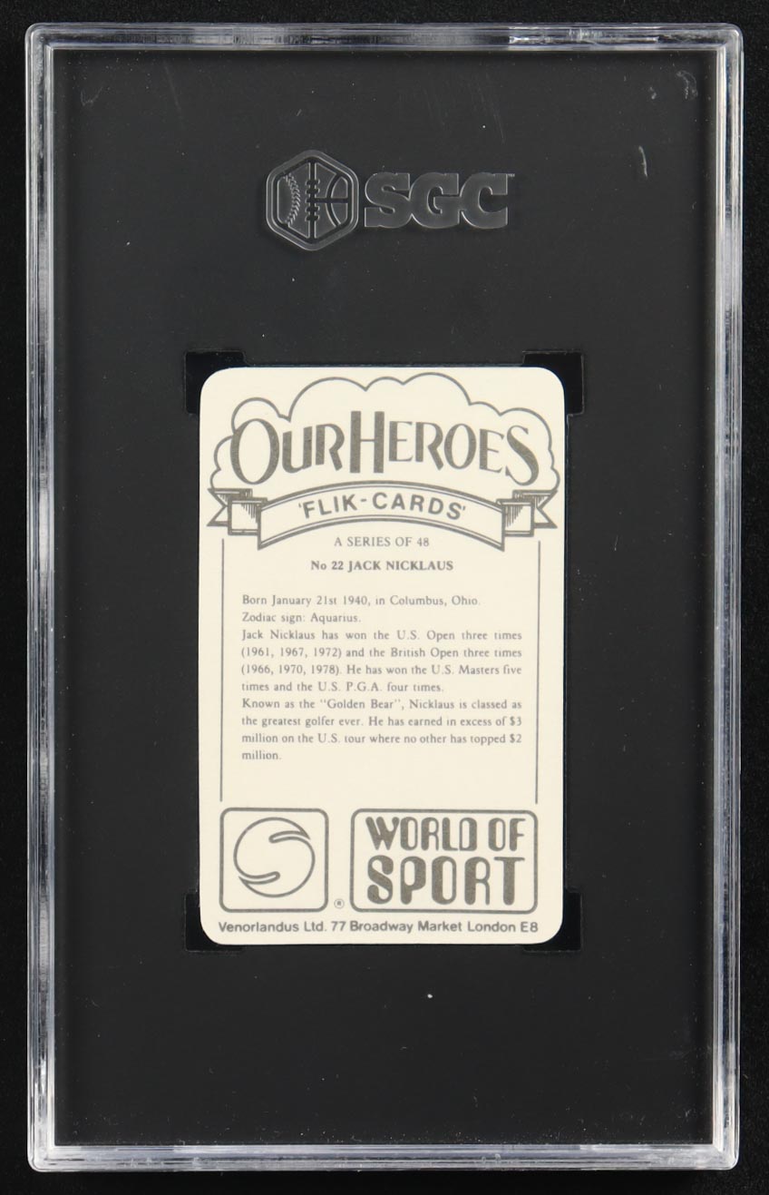 Jack Nicklaus 1979 Venorlandus #22 (SGC 7) at PristineAuction.com Jack Nicklaus 1979 Venorlandus #22 (SGC 7) at PristineAuction.com