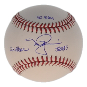Mark McGwire Signed OML Baseball Inscribed "82 AL ROY", "12x All Star" & "583 HRs" (JSA) at PristineAuction.com Mark McGwire Signed OML Baseball Inscribed "82 AL ROY", "12x All Star" & "583 HRs" (JSA) at PristineAuction.com