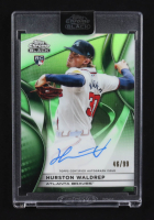 Hurston Waldrep 2025 Topps Chrome Black Auto #CBA-HW RC #46/99 at PristineAuction.com