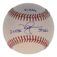 Mark McGwire Signed OML Baseball Inscribed "82 AL ROY", "12x All Star" & "583 HRs" (JSA) at PristineAuction.com