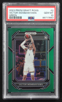 Victor Wembanyama 2023-24 Panini Prizm Draft Picks Prizms Green #2 RC (PSA 10) at PristineAuction.com