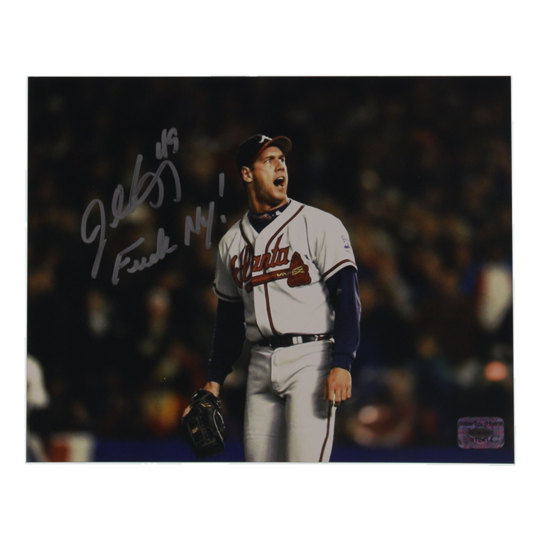 John Rocker Signed Braves 8x10 Photo Inscribed "F*** NY!" (WSS) at PristineAuction.com John Rocker Signed Braves 8x10 Photo Inscribed "F*** NY!" (WSS) at PristineAuction.com
