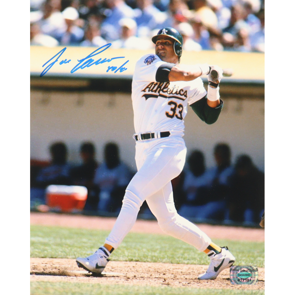 Jose Canseco Signed Athletics 8x10 Photo Inscribed "40/40" (Wilder Side of Sports) at PristineAuction.com
