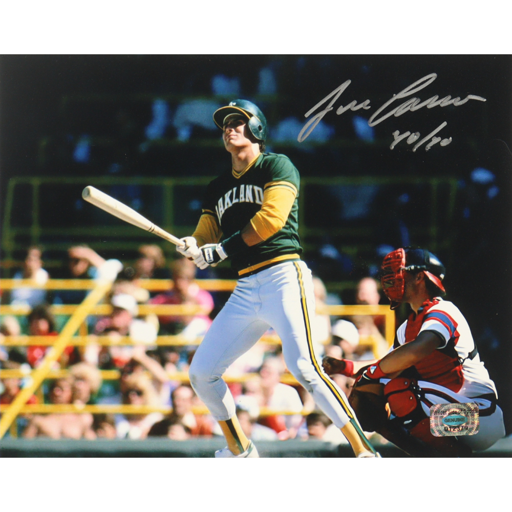Jose Canseco Signed Athletics 8x10 Photo Inscribed "40/40" (Wilder Side of Sports) at PristineAuction.com