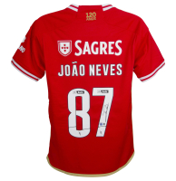 Joao Neves Signed S.L Benfica Adidas Authentic Jersey (Beckett) at PristineAuction.com