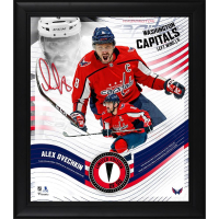Alex Ovechkin LE Capitals Custom Framed Photo Display with Game-Used Puck Piece (Fanatics) at PristineAuction.com