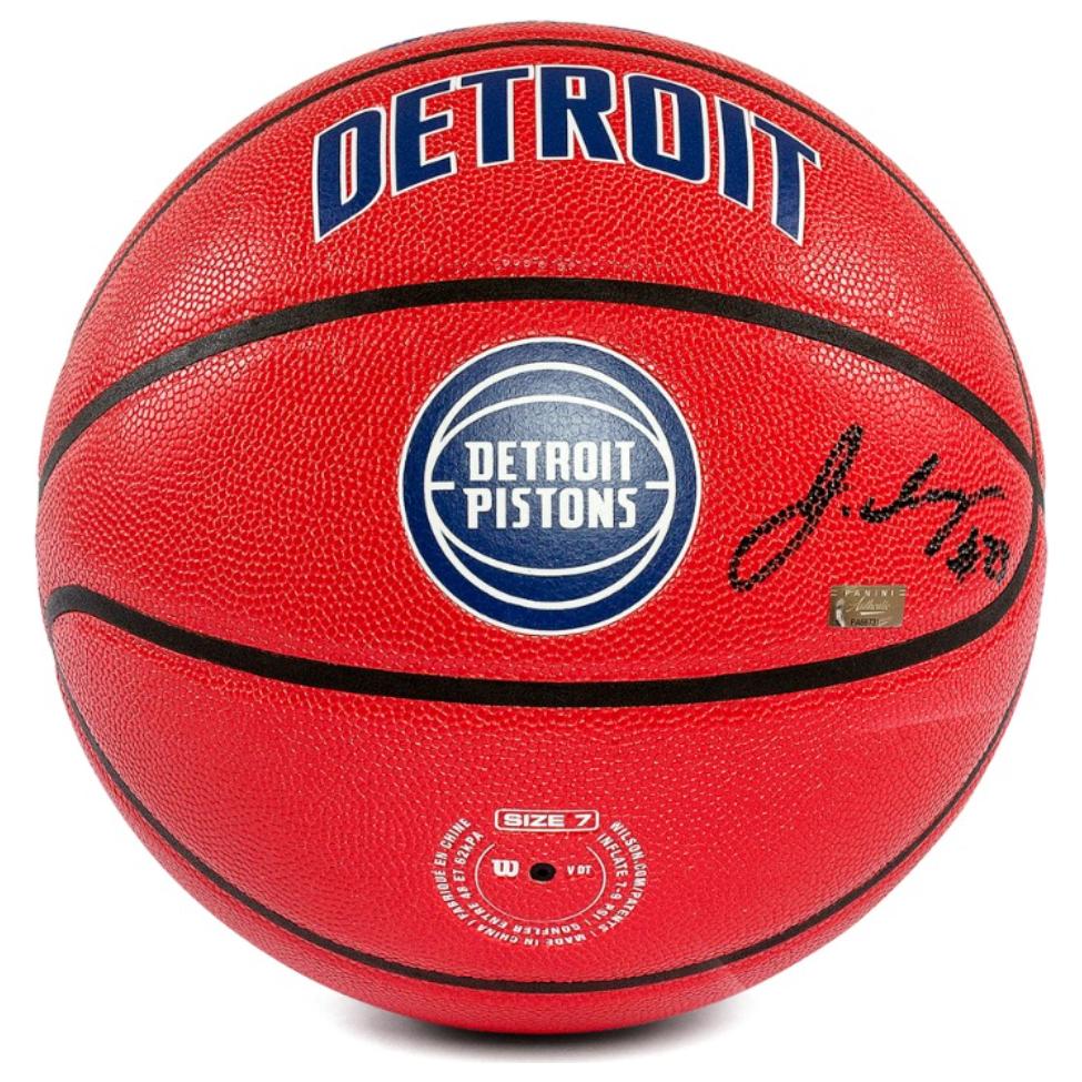 Jaden Ivey Signed Pistons Logo NBA Basketball (Panini) at PristineAuction.com Jaden Ivey Signed Pistons Logo NBA Basketball (Panini) at PristineAuction.com
