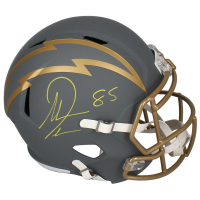 Antonio Gates Signed Chargers Full-Size Slate Alternate Speed Helmet (Beckett) at PristineAuction.com