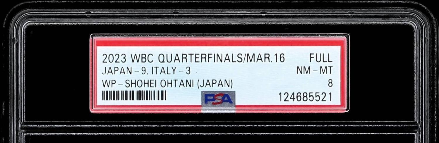 Shohei Ohtani 2023 World Baseball Classic Full Ticket (PSA 8) at PristineAuction.com Shohei Ohtani 2023 World Baseball Classic Full Ticket (PSA 8) at PristineAuction.com