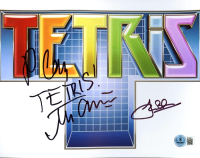 Alexey Pajitnov & Henk Rogers Signed "Tetris" 8x10 Photo Inscribed "Play Tetris" (Beckett) at PristineAuction.com