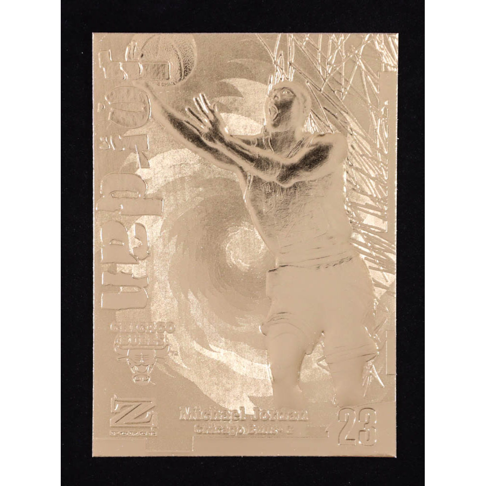 Michael Jordan 1997 Skybox Z-Force 23Kt Gold Card #NNO at PristineAuction.com