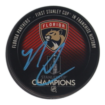 Nick Cousins Signed Panthers 2024 Stanley Cup Champions Commemorative Logo Hockey Puck (JSA) at PristineAuction.com Nick Cousins Signed Panthers 2024 Stanley Cup Champions Commemorative Logo Hockey Puck (JSA) at PristineAuction.com