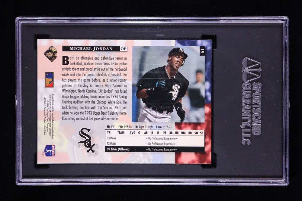 Michael Jordan 1994 Upper Deck #19 RC (SGC 8.5) at PristineAuction.com Michael Jordan 1994 Upper Deck #19 RC (SGC 8.5) at PristineAuction.com
