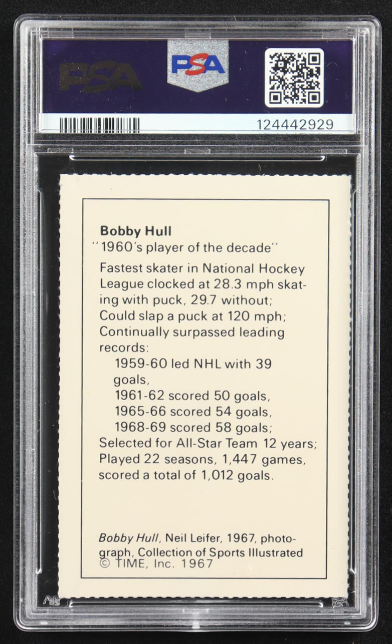 Bobby Hull 1981 Smithsonian Institution Champion of American Sports #NNO (PSA 9) at PristineAuction.com Bobby Hull 1981 Smithsonian Institution Champion of American Sports #NNO (PSA 9) at PristineAuction.com