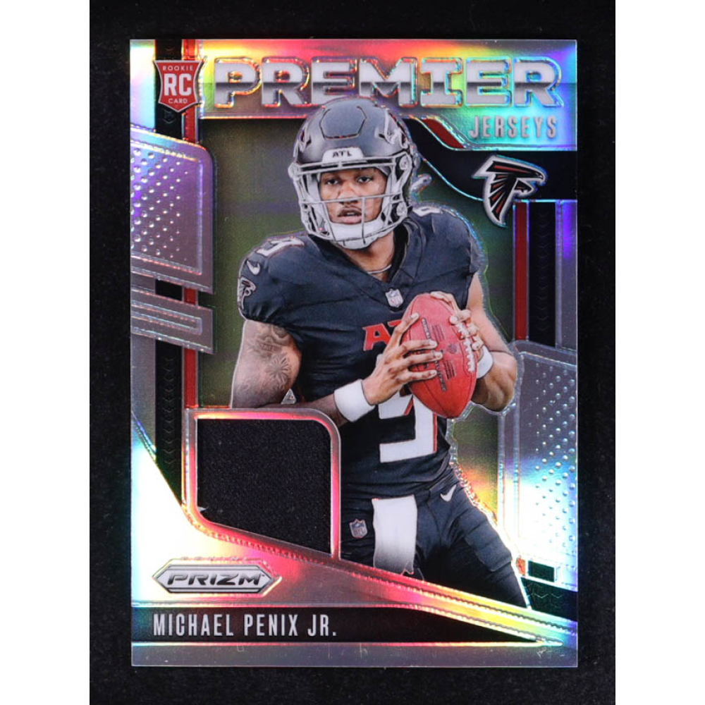 Michael Penix Jr. 2024 Panini Prizm Premier Jerseys #9 RC at PristineAuction.com