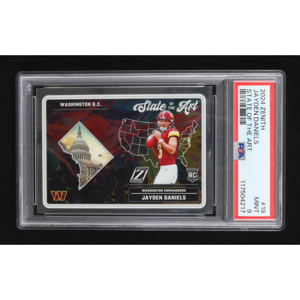 Jayden Daniels 2024 Panini Zenith State of the Art #19 RC (PSA 9) at PristineAuction.com