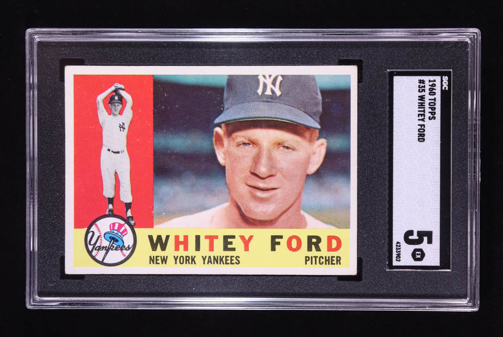 Whitey Ford 1960 Topps #35 (SGC 5) at PristineAuction.com Whitey Ford 1960 Topps #35 (SGC 5) at PristineAuction.com
